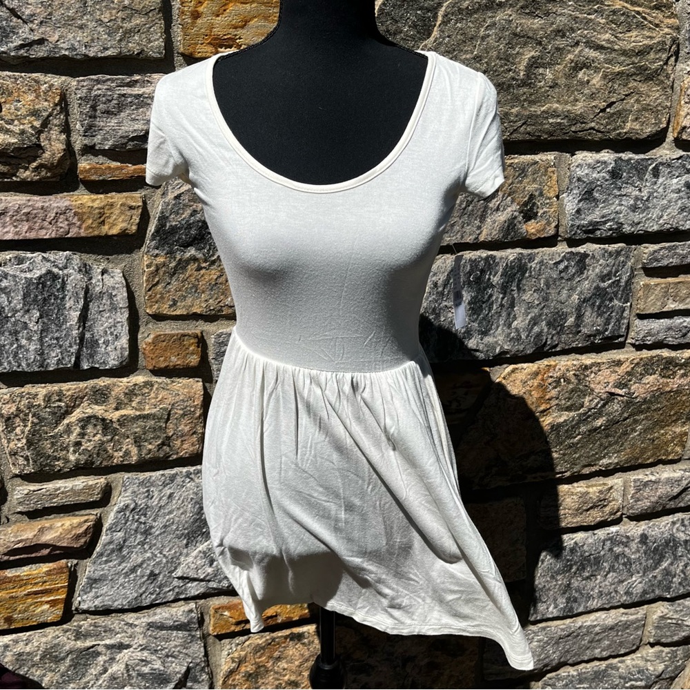 Off white skater dress